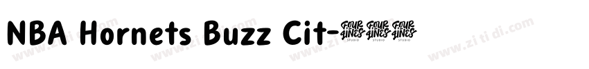 NBA Hornets Buzz Cit字体转换